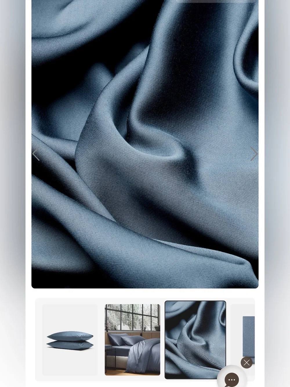 Bamboo Pillowcases in Slate Blue